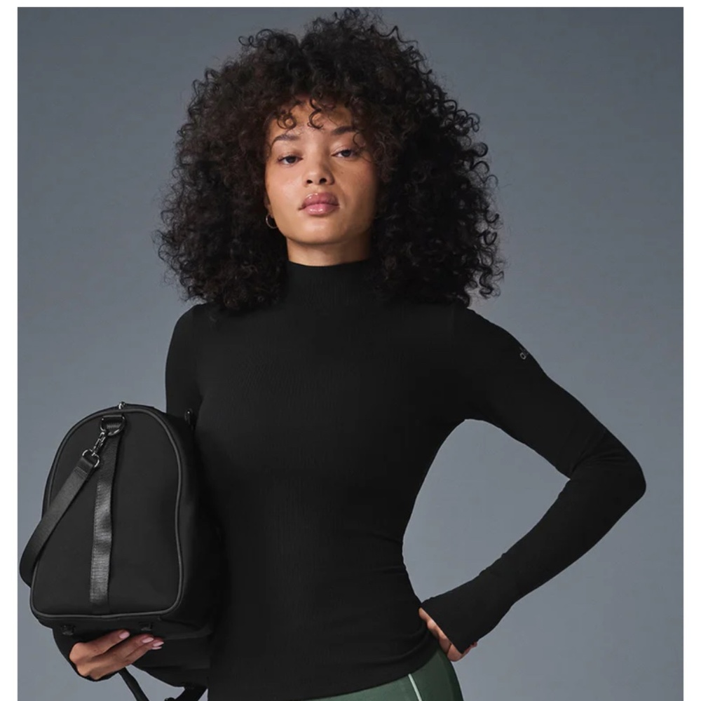 Wellness Rib Mock Neck Long Sleeve